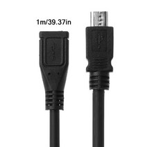 호환 악세서리 호환 화웨이 샤오미 안드로이드 휴대폰 태블릿용 마이크로 USB 암-수 데이터 동기화 연장 케, 01 30cm