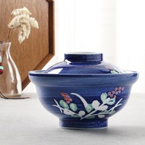 일본 부젠 돈부리 그릇 뚜껑있는 텐동 밥그릇 덮밥 일본식 규동 공기