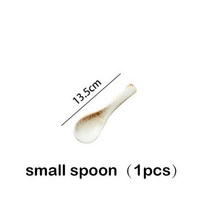 유럽 그릇 세트 접시 집들이 선물 수입 레트로 화이트 도자기 음식 주방 식기 완벽한 서비스, spoon