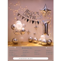 여생일 돌잔치 남 해피파티 꾸미기 풍선 배경벽 인사풍, 디지털패키지조명(조명)
