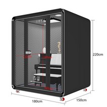 ASMR 녹음 접이식 피아노방음 가정용 부스 노래방 보컬 가정용방음부스 문 조립식 방음면, K