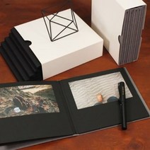 4x6 블랙 컨서트북 포카바인더 포켓앨범 티켓북 753449EA, 블랙커버
