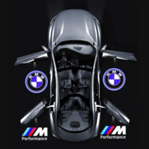 BMW 로고 LED 도어라이트 셀프 교체 다이 용품 3D유리가공 G30 F10, M로고 2개 1세트