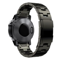 스마트워치 스트랩 호환퀵 핏 티타늄 메탈 시계 밴드 22mm 26mm Garmin Fenix 7X 7 Solar / 6 Pro / 5 Plu, [01] 26mm, 03 Titanium grey_01 26mm