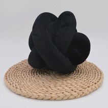 자이언트얀 겨울 벨벳 얀 밍크 망고 털 뜨개 실 왕모찌실 가방뜨기 직경2cm, 6센티 스웨이드 블랙 250g