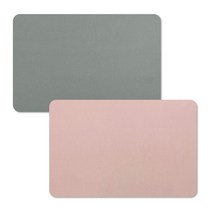 모노블리스 논슬립 빨아쓰는 3세대 규조토 발매트 2개입, 연카키+인디핑크