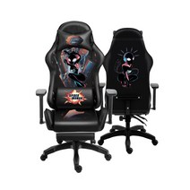 마블 스튜디오 어벤저스 게이밍의자 게이밍체어 게임용 스파이더맨 아이언맨 목쿠션 등쿠션포함, A 스파이더맨 여  + 나일론 + 고정 손잡이