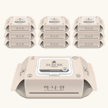 [베이비송] 하나린 도톰한 아기물티슈 캡형 80매 x 10팩