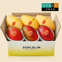 [수플린] 항공직송 망고혼합세트 총6개 (애플망고3개 + 골드망고3개), 단일속성