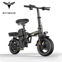 [ENGWE] ENGWE GT5 접이식 전기자전거 PAS 방식 리튬배터리 출퇴근 배달 대리운전 400KM, 블랙, GT5 E-25AH