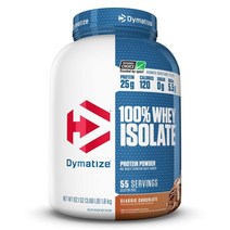 Dymatize 100% Whey Isolate Protein Powder Chocolate 다이마타이즈 100% 웨이 아이솔레이트 프로틴 파우더 클래식 초콜릿 1.76kg