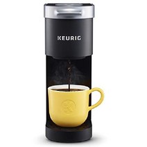 Keurig K-Mini 커피 메이커 싱글 서브 K-Cup 브루 사이즈 블랙 가정용, A 검은색