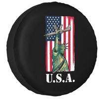 콜라주 미국 국기 스페어 휠 타이어 커버 그랜드 체로키 지프 RV SUV 캠핑카 차량 액세서리 14 인치, 08 8_03 16 inch