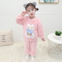 몽실이 보들 후리스 여아 상하세트 겨울 실내복 외출복 아동