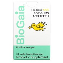 BioGaia 바이오가이아 키즈 프로덴티스 For 껌 및 티쓰 애플 캔디 30정