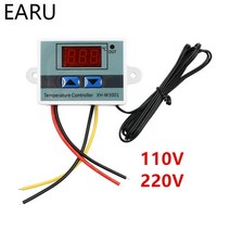 실내 온도 조절기 보일러 xh-w3001 10a 디지털 컨트롤러 12v 24v 220v 품질 열 열전대 (lcd 디스플레이 포함), 110v 220v
