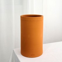 국산 수제 원통형 20x33cm 황토 토분, 상세페이지 참조