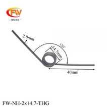 용수철 스프링 FIE 스테인레스 스틸 비틀림 커스텀 2.0mm206358, Stainless, 5pcs, 1개