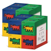 한예지 키스해링 큐브 무형광 미용티슈 230매 8입 2팩