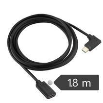 Usb 3.1 유형 C 남성 여성 데이터 확장 케이블 팔꿈치 3A 전류 10 기가바이트/초 usb 유형-C 맥북 프로 닌, 04 180CM