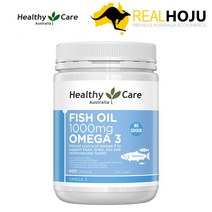헬시케어 피쉬오일 1000mg 오메가 3 400캡슐, 1g