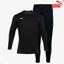 푸마 긴팔 라운드 티셔츠 트레이닝 팬츠 축구유니폼 운동복 헬스