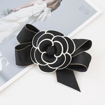 핸드메이드 빅코사지 까멜리아 헤어핀