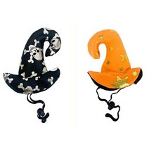 파티생각 펫 미니 고급마녀 모자 머리띠, 오렌지_별/보험 가입, 오렌지_별/보험 가입