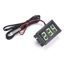 IOT 스마트홈 와이파이 무선 DC4 ~ 30V 미니 디지털 LED 온도계 자동차 모니터 패널 미터 측정 범위-50-1, 03 green