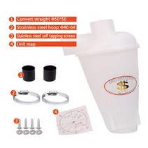 싸이클론집진기 사이클론 집진기 (Φ50T33) 는 기계 채굴 건설 목공 도로 환경 보호, 10 WHITE