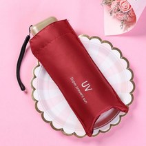 미니 태양 우산 안티 UV 6 접는 파라솔 휴대용 경량 여성 남성 방수 여행 우산 양산