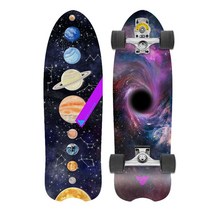 서프 보드 스케이트 입문용 숏 북미감성 세트 휴대용 댄싱, 33인치 블랙홀