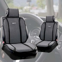 통풍 쿨시트커버 자동차여름시트 1+1, 02 3D 쿨시트 블랙 1+1