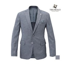 인디안 TREMOLO 폴리강연 그레이 포멀 자켓_TRNFUVS1341