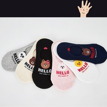 헬로 발목 짱짱 실리콘 덧신양말 캐릭터양말 양말