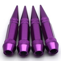 DepoTuning 4 pcs 45MM 자동차 자동 자전거 스파이크 모양 타이어 방진 휠, 04 Purple
