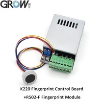 지문인식 출입통제 시스템 출근 기록부 지문인식기 출퇴근 기록기 성장 r502-f rgb led 방수 작은 dc3.3v 직경 21.5mm mx1.0-6pin 용량 성 원형 46, 05 K220 R502-F