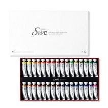 신한 SWC 전문가용 수채화 물감 15ml 32색 세트, 없음