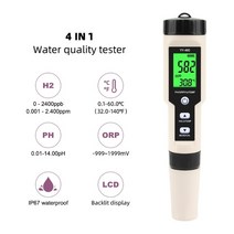 4 in 1 디지털 식수 측정기 신제품 PH/ORP/H2 및 TEM 수소 이온 농도 테스트 펜 PH/ORP/H2 신제품, 01 A