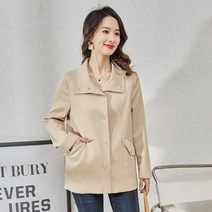 케일 봄과 가을 여성 짧은 코트 재킷 느슨한 긴팔 모든 경기 캐주얼 부티크 여성 의류