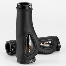 XIHAMA 자전거 핸들 그립 PU 진동감소 MTB 손잡이, 블랙