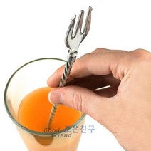 남대문 카페창업용품 도매 / 바스푼 포크겸용 칵테일스푼 26cm, 1개