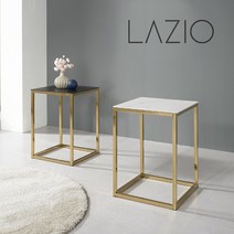 세라믹 협탁 실버 골드 보조테이블, 실버프레임-화이트상판