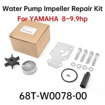야마하 선외 선박 해양 보트 엔진 부품 용 워터 펌프 임펠러 수리 키트, 68T-W0078-00