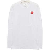[꼼데가르송] 까르피) P1T118 WHITE 긴팔 티셔츠