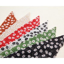 나염 원단 꽃무늬원단 폴리원단 플라워패턴 패브릭원단 꽃원피스원단 6종, 베이지