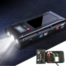 자동차 점프 스타터 카 배터리 밧데리 충전기 오토바이 대용량, 18000mAh
