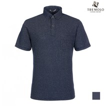 인디안 TREMOLO 린넨 코튼 원포켓 반팔 카라 티셔츠_TRBASVY2201_