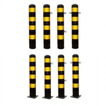 일자형 스틸 볼라드 165 x 1200mm, 앙카식(H1100) 고리없음