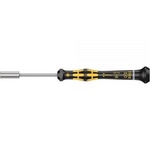 Wera 05030100001 Kraftform ESD 1578 A 슬롯 정밀 마이크로 드라이버 12mm 헤드 40mm 블레이드 길이, Hexagon 5.0 Head/ 60mm Blade